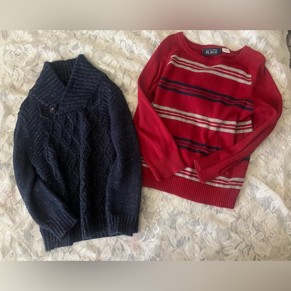 Two 3T Toddler Boy Sweaters